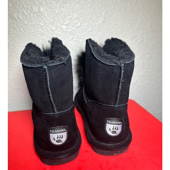 Bearpaw cow suede warm ankle booties size 8 winter coldwear - Picture 4 of 8